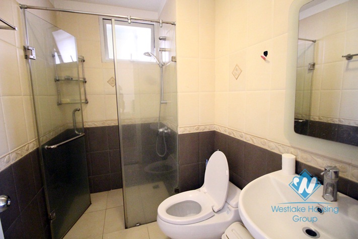Fully furnished apartment with beautiful wooden floor is available for rent in Ciputra